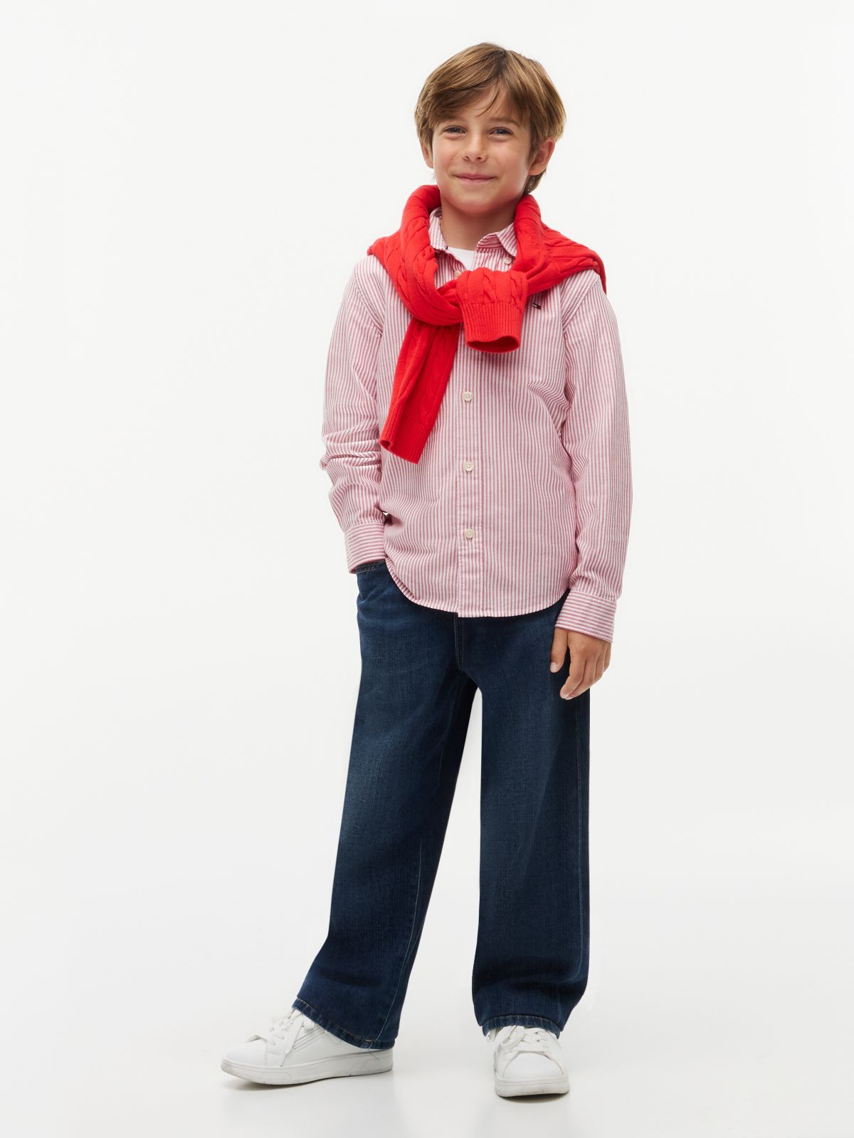 Essential Regular Fit Button-Down Oxford Shirt — Red