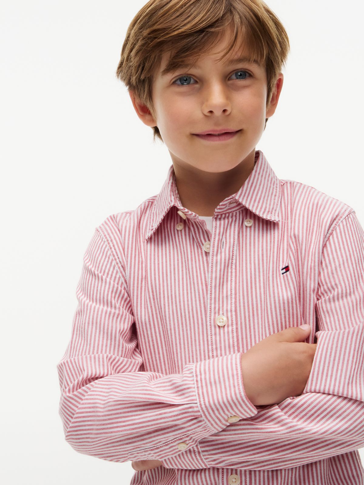 Essential Regular Fit Button-Down Oxford Shirt — Red