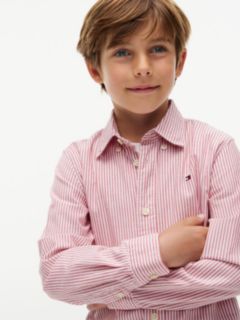 Essential Regular Fit Button-Down Oxford Shirt — Red 3