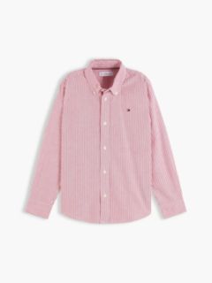 Essential Regular Fit Button-Down Oxford Shirt — Red 5