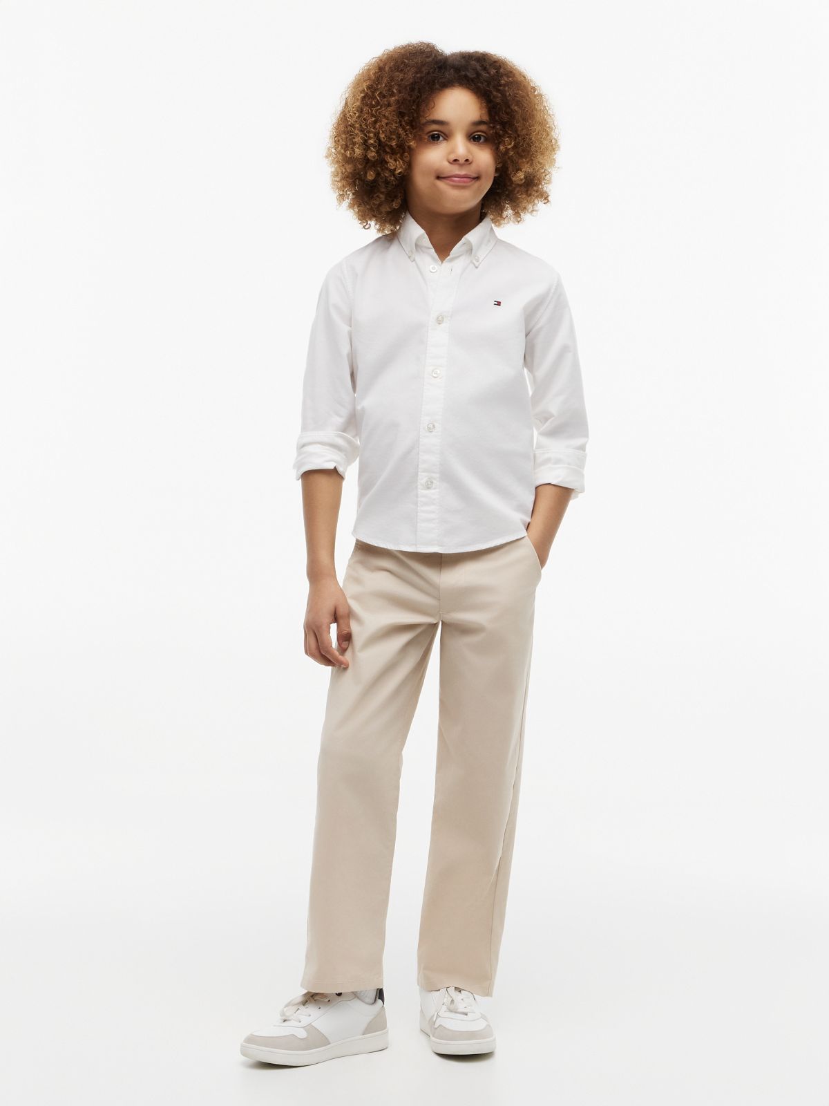 Essential Regular Fit Button-Down Oxford Shirt — White