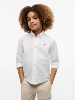 Essential Regular Fit Button-Down Oxford Shirt — White 1
