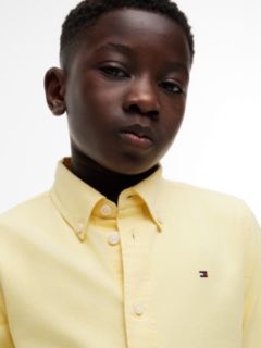 Essential Regular Fit Button-Down Oxford Shirt — Yellow 3