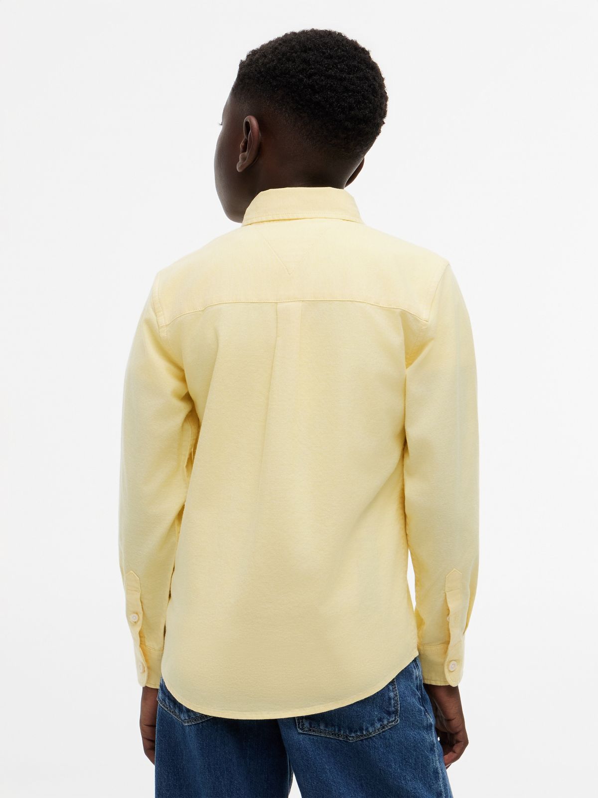 Essential Regular Fit Button-Down Oxford Shirt — Yellow