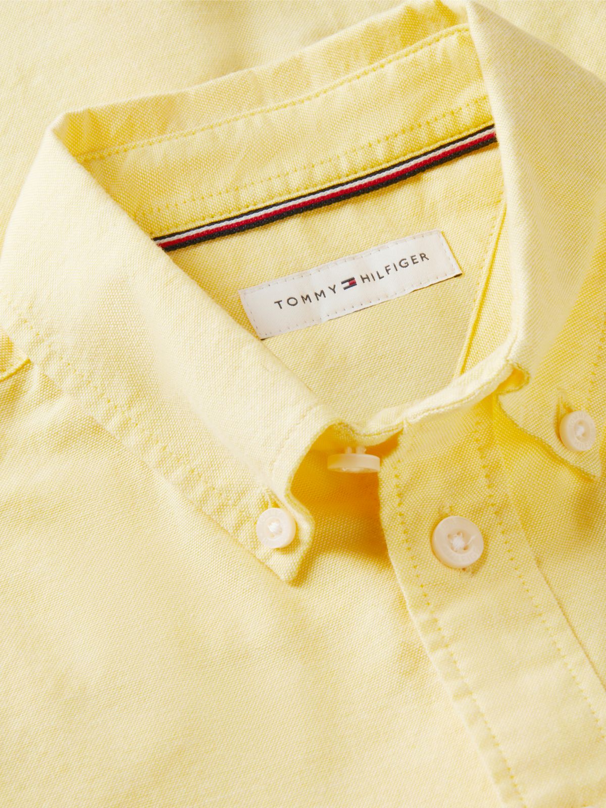 Essential Regular Fit Button-Down Oxford Shirt — Yellow