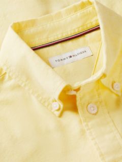 Essential Regular Fit Button-Down Oxford Shirt — Yellow 6