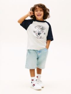 Graphic Raglan Crew Neck T-Shirt — Grey 3