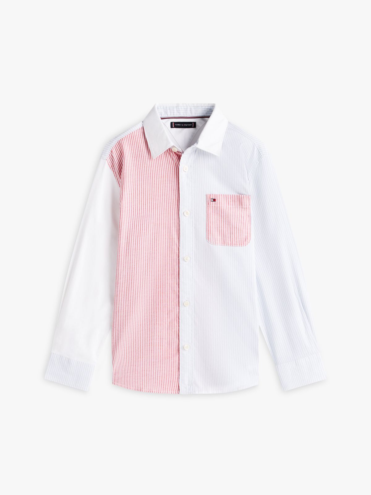 Ithaca Stripe Oxford Shirt — Red