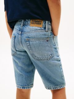 Faded Regular Straight Leg Denim Shorts — Blue 3