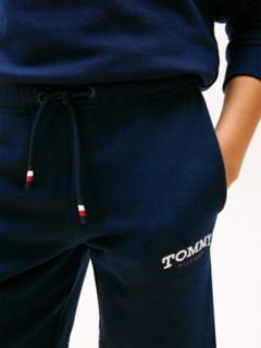 Logo Embroidery Terry Sweat Shorts — Blue 3