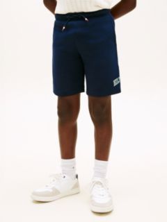 Terry Wide Leg Sweat Shorts — Blue 2