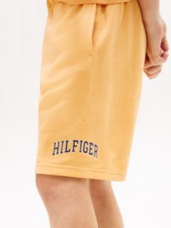Terry Wide Leg Sweat Shorts — Orange 3
