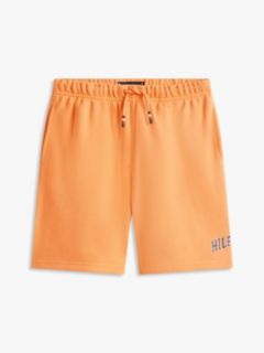 Terry Wide Leg Sweat Shorts — Orange 5