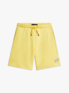 Terry Wide Leg Sweat Shorts — Yellow 5