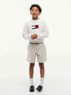 Essential Signature Belt Loose Chino Shorts — Beige 2