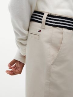 Essential Signature Belt Loose Chino Shorts — Beige 3