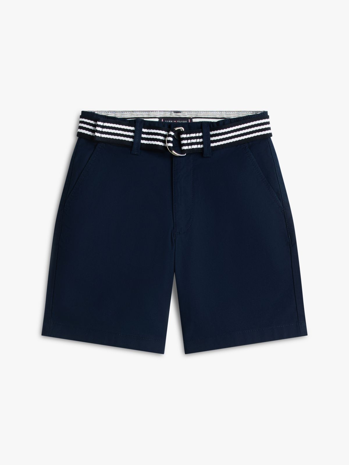 Essential Signature Belt Loose Chino Shorts — Blue