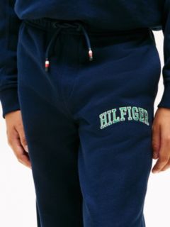 Logo Embroidery Terry Joggers — Blue 3