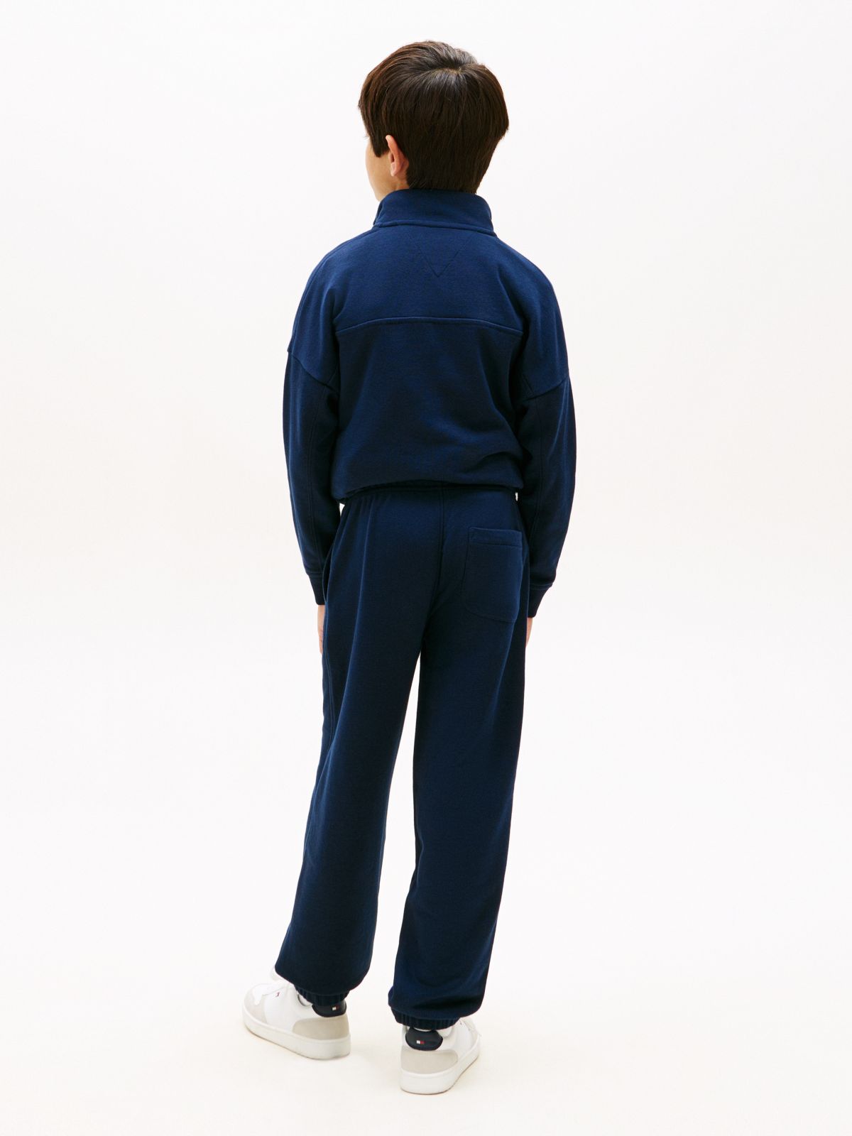 Logo Embroidery Terry Joggers — Blue