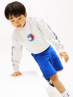 Smiley Flag Back Logo Terry Sweatshirt — Grey 2
