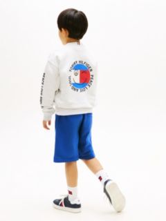 Smiley Flag Back Logo Terry Sweatshirt — Grey 4