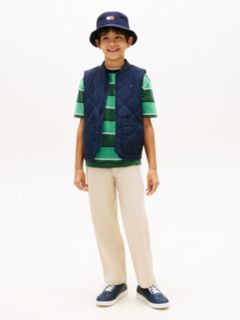 Lightweight Diamond Quilted Gilet — Blue 3