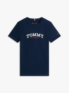 Logo Crew Neck Jersey T-Shirt — Blue 5