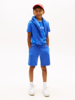 Logo Crew Neck Jersey T-Shirt — Blue 3