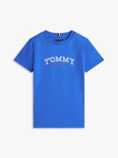 Logo Crew Neck Jersey T-Shirt — Blue 5
