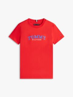 Logo Crew Neck Jersey T-Shirt — Red 5