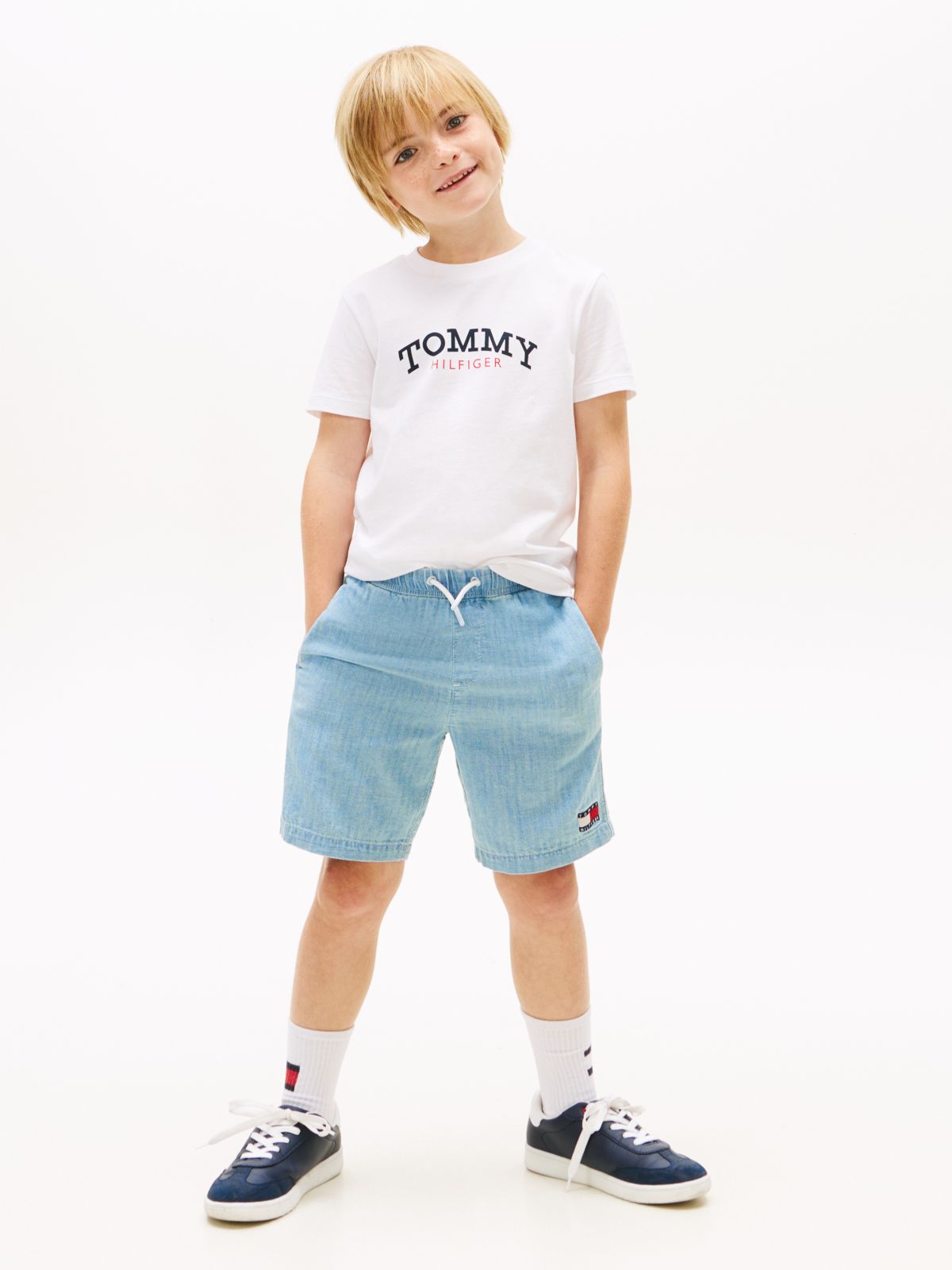 Logo Crew Neck Jersey T-Shirt — White