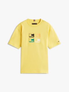 3D Flag Graphic Jersey T-Shirt — Yellow 5