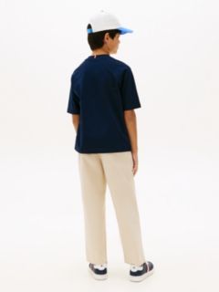 Smiley Flag Logo Jersey T-Shirt — Blue 4