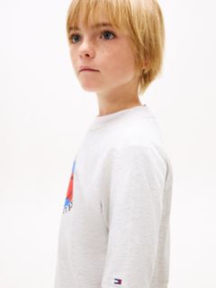 Smiley Flag Logo Jersey T-Shirt — Grey 2