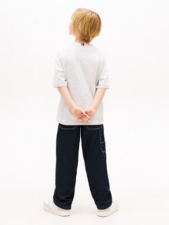 Smiley Flag Logo Jersey T-Shirt — Grey 4