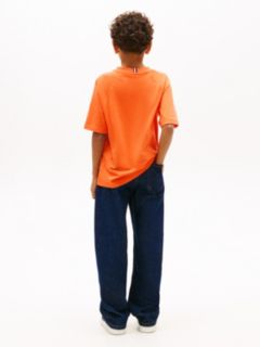 Smiley Flag Logo Jersey T-Shirt — Orange 4