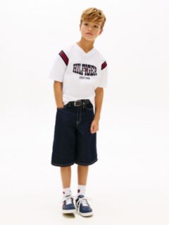 Logo Jersey V-Neck T-Shirt — White 3