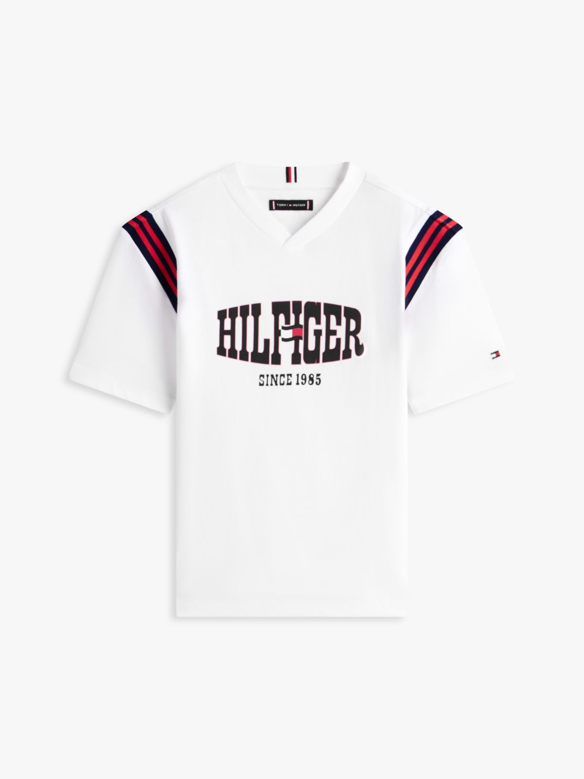 Logo Jersey V-Neck T-Shirt — White
