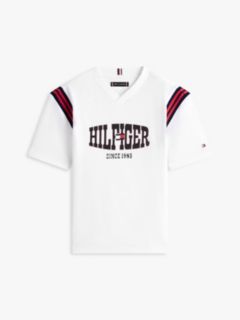 Logo Jersey V-Neck T-Shirt — White 5
