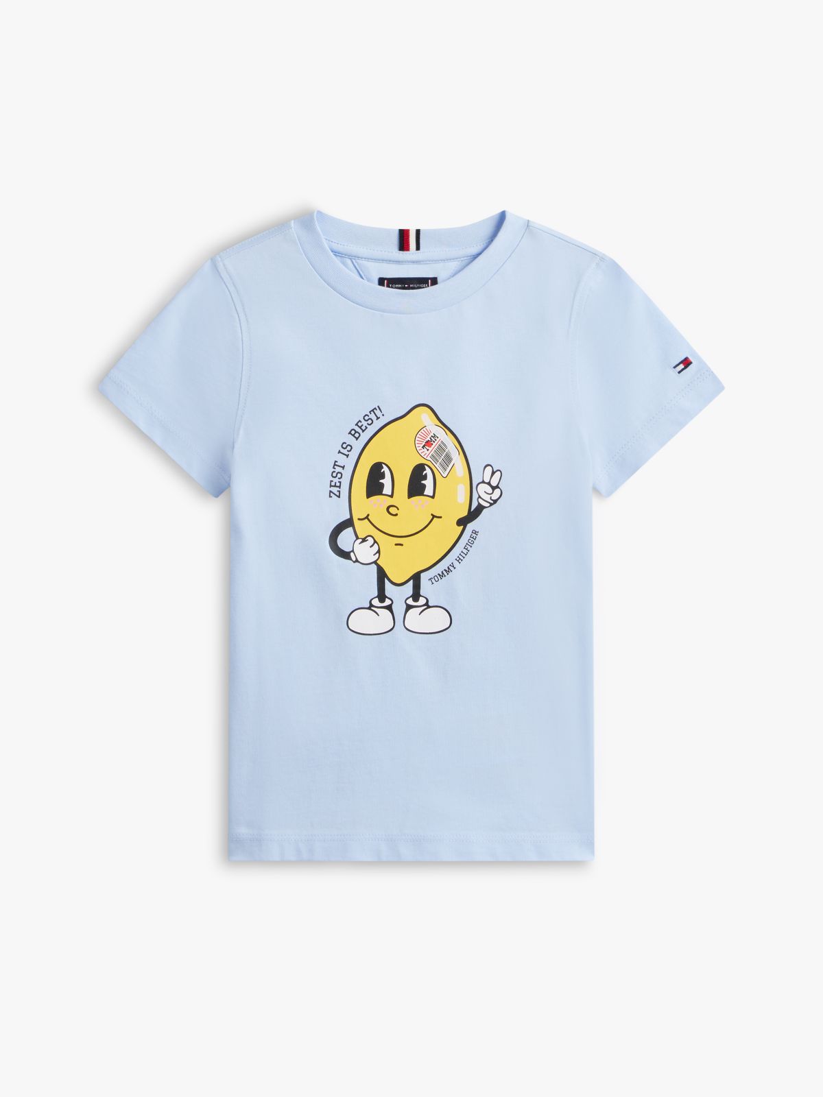 Graphic Print Jersey T-Shirt — Blue