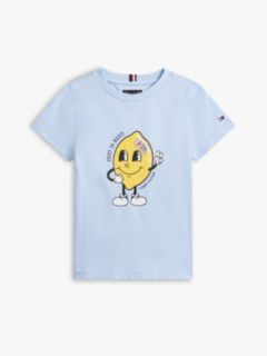 Graphic Print Jersey T-Shirt — Blue 5