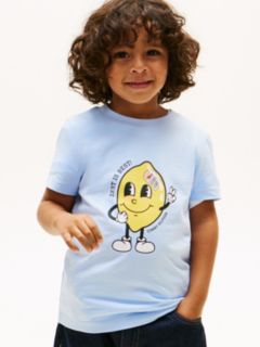 Graphic Print Jersey T-Shirt — Blue 1
