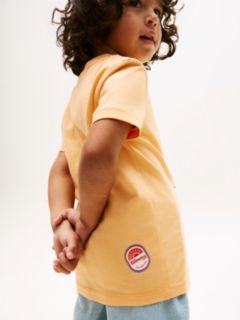 Graphic Print Jersey T-Shirt — Orange 2