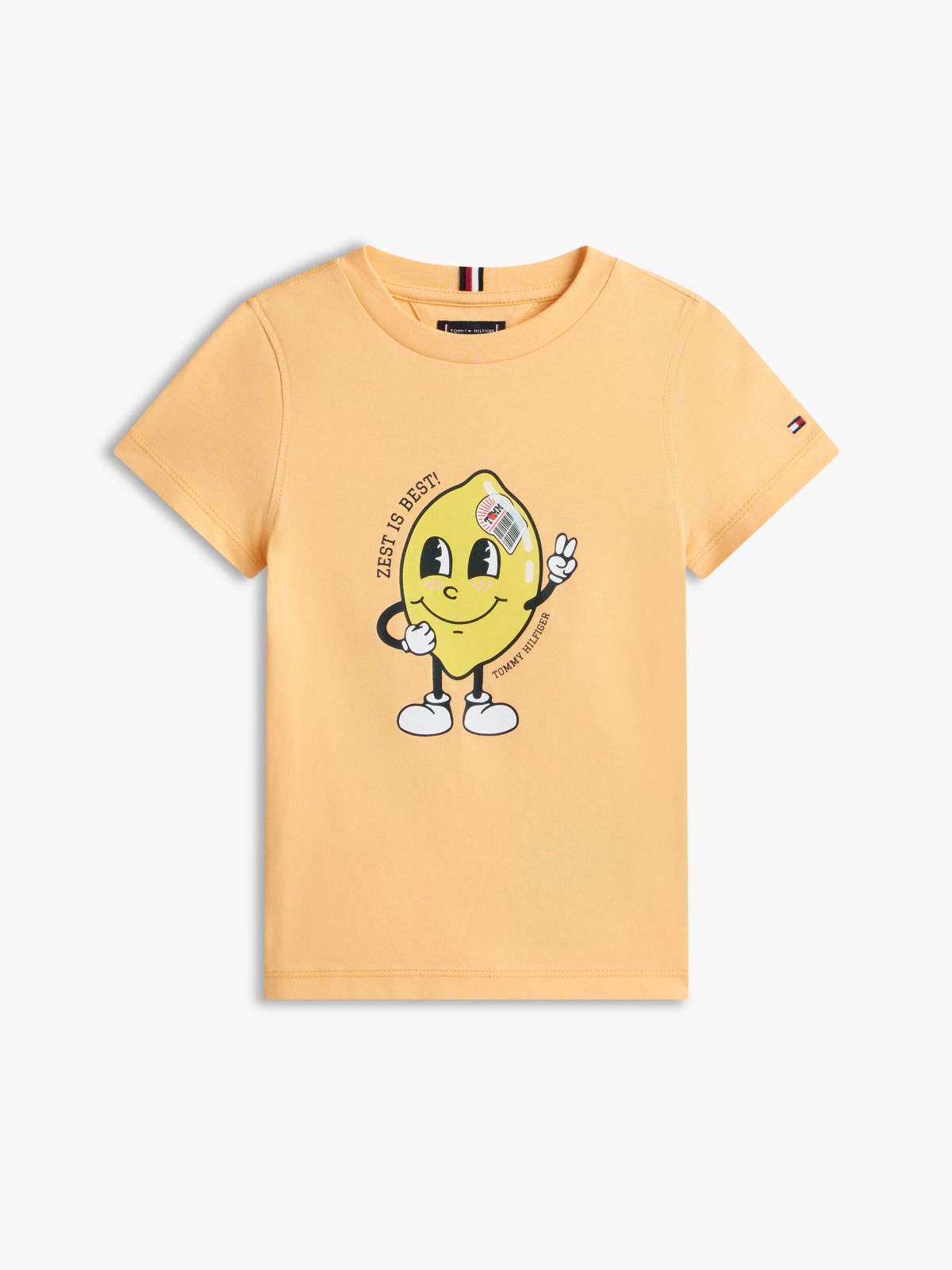 Graphic Print Jersey T-Shirt — Orange