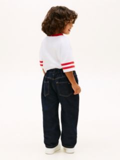 Elasticated Straight Leg Jeans — Blue 4