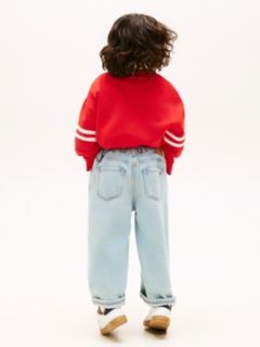 Faded Wide Leg Jeans — Blue 4