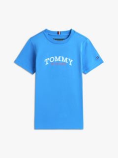 Brushed Fleece T-Shirt And Sweat Shorts Set — Blue 5
