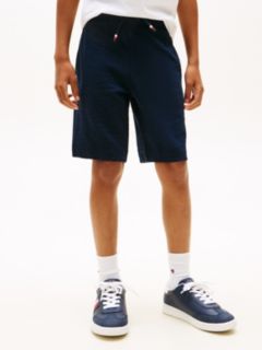 Jersey Seersucker Sweat Shorts — Blue 2