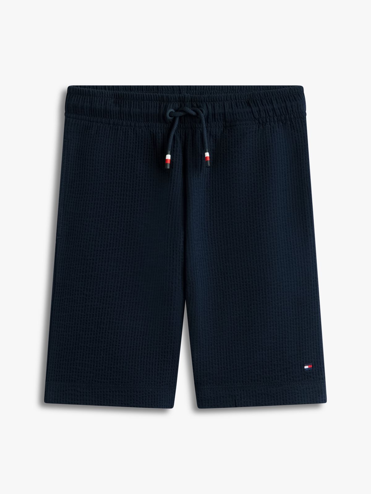 Jersey Seersucker Sweat Shorts — Blue