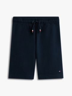 Jersey Seersucker Sweat Shorts — Blue 5